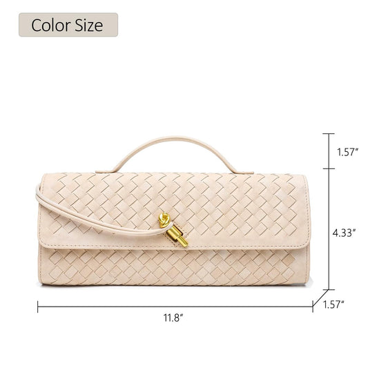 JYG Woven Evening Handbag - Elegant Shoulder Crossbody Bag for Women