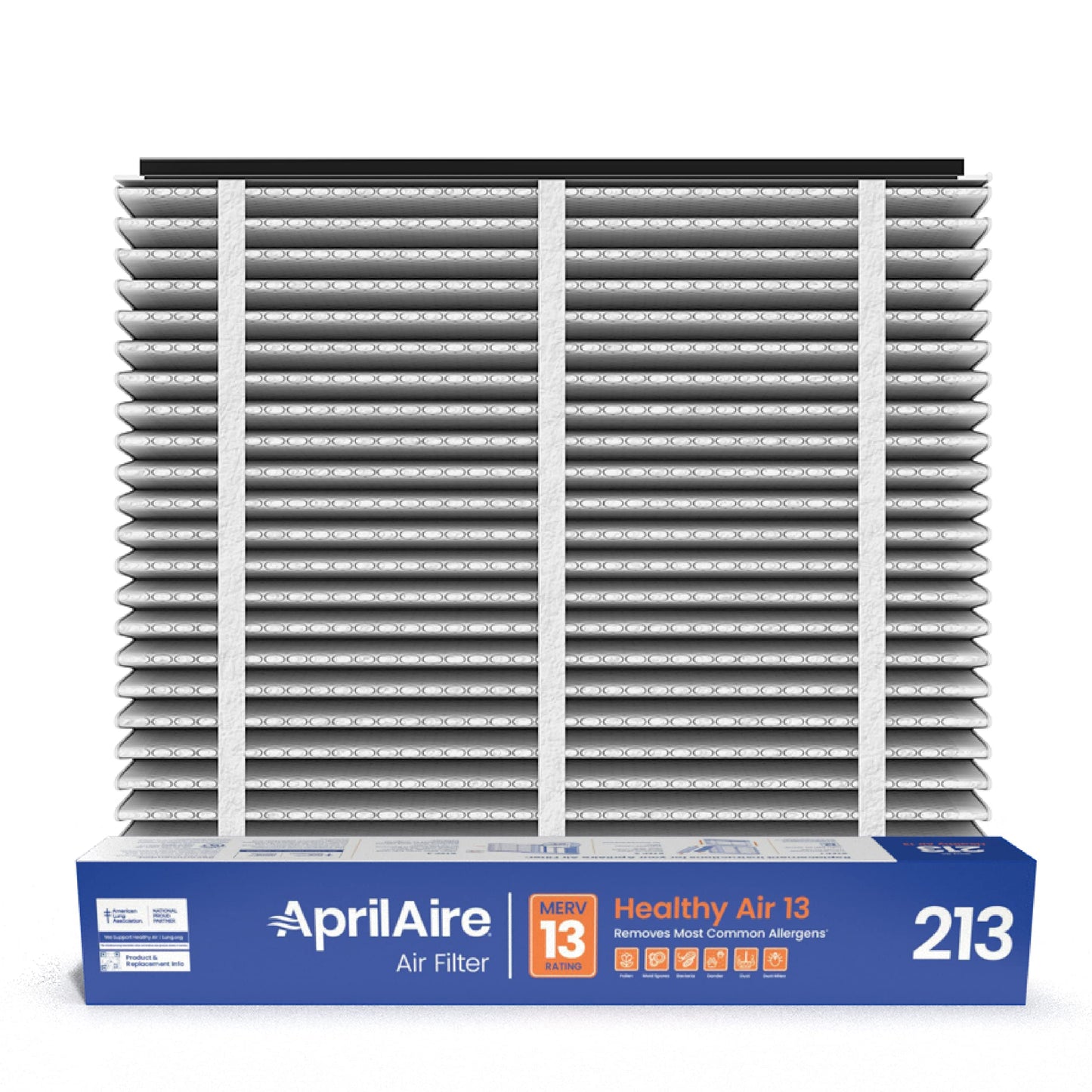AprilAire 213 MERV 13 Whole House Air Filter - Captures 93% of Viruses, Allergens & Pet Dander - USA Made Replacement Filter 20x25x4 (Pack of 1)