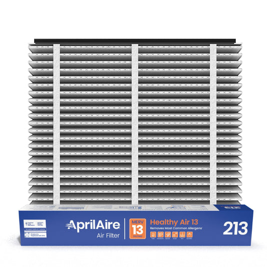 AprilAire 213 MERV 13 Whole House Air Filter - Captures 93% of Viruses, Allergens & Pet Dander - USA Made Replacement Filter 20x25x4 (Pack of 1)